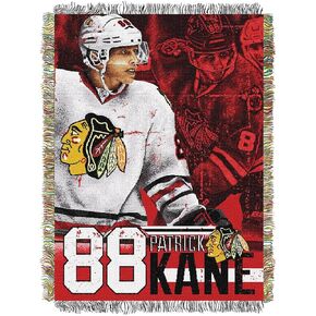 Northwest NHL Patrick Kane Licensed Tapestry Woven Throw, One Size, Multicolor