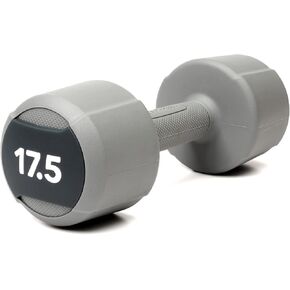 LIFE FITNESS STUDIO INDIVIDUAL GREY URETHANE 17.5LB DUMBBELL