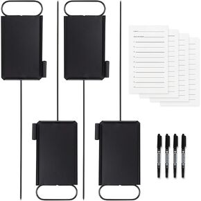 4 Pcs Closest to The Pin Marker - Golf Metal Proximity Marker with 50 Sheets Cards and 4 Pens, Stainless Steel Golf Marker Golf Signs for Long Drive Putting Competition