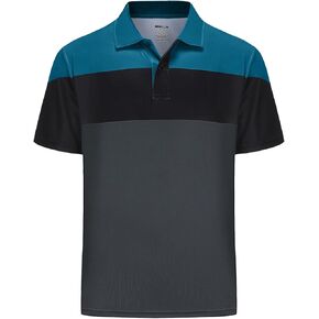 Golf Polo Shirts for Men Short Sleeve Athletic Tennis T-Shirt Moisture Wicking Dry Fit Performance Sport Golf Shirts