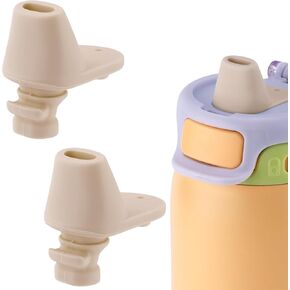 2pcs Spout Replacement for Ello Pop & Fill, 22oz/32oz Silicone Water Bottle Spout No BPA Water Bottle Mouthpiece Replacement Compatible with Ello Pop & Fill (Skin Color)