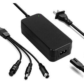 42V 2A Replacement Charger for 36V Electric Scooter Ebike Lithium Battery, 3 in 1 Scooter Charger for Gotrax, Jetson, Swagtron, Brid, Segway, Razor, Sisigad, Xiaomi