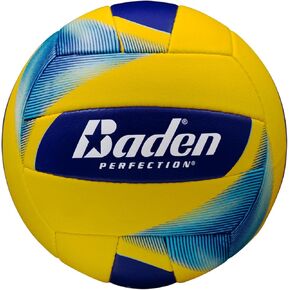 Baden | Beach Elite | Weather Resistant Cover + Raised Seem for Maximum Play | Official College Beach Volleyball | All Ages | Official Size 5 | Navy/Green/White | Official AVCA Beach Ball