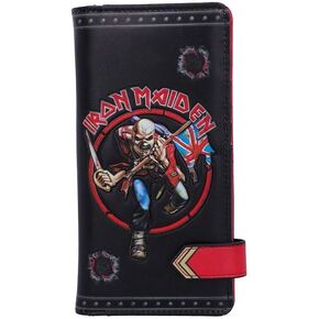 Nemesis Now Officially Licensed Iron Maiden Eddie Trooper Embossed Purse, PU, Black, 18.5cm