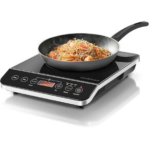 CUSIMAX Induction Cooktop,1800W Portable Induction Burner with Sensor Touch,Kids Safety Lock,10 Temperature and 9 Power Setting induction hot plate with Timer,High Temperature Resistant Glass Material