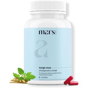mars by GHC Natural Surge Max Caps - (Pack of 1) | Powered with Shilajit, Safed Musli and 60N | Good Health Company | Overall Well Being