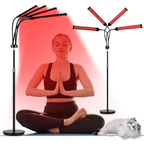 Red Light Therapy for Body,180LEDs Infrared Light Therapy 3-in-1 Chip Design, 660nm & 850nm & 940nm Near Infrared Timer Device at Home