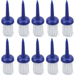 BigKing Golf Tees Brush Type, 10pcs Golf Tees Brush Type Low Resistance More Distance Consistent Height Plastic Tees for Golf Driver Training2.0 2.2 2.4 Inch