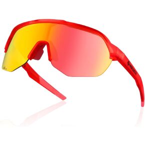 HD Cycling Sunglasses, Sports Glasses UV400 for Men Women Adult Cycling Running Fishing TR90 Extra Clear Lens