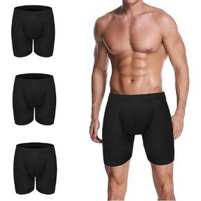 Leakproof Mens Incontinence Boxer Briefs - 3 Pack of Reusable Protective Underwear for Urinary Incontinence (black, XX-Large)