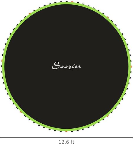 Soozier Trampoline Replacement Mat, Fits 14' Trampoline with 80 V-Hooks & 5.5" Springs, Trampoline Mat with 8 Rows of Stitching & Spring Pull Tool (Spring & Frame not Included) in Kuwait