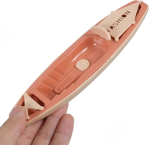 Toyvian 3pcs Plastic Boats Ornaments 19.5cm Kayak Toy Paddle Canoe Model for Birthday Cake Decoration, Office Table Decor in Saudi Arabia