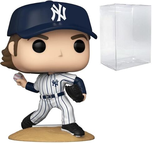 POP MLB: Yankees - Gerrit Cole (زي المنزل) شخصية Funko من الفينيل (مع حافظة حماية صندوقية متوافقة)، متعددة الألوان، 3.75 بوصة in Saudi Arabia