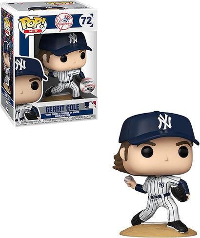 POP MLB: Yankees - Gerrit Cole (زي المنزل) شخصية Funko من الفينيل (مع حافظة حماية صندوقية متوافقة)، متعددة الألوان، 3.75 بوصة in Saudi Arabia