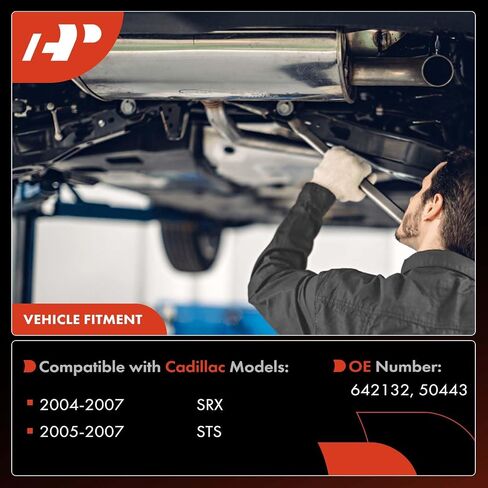 A-Premium Left and Right Catalytic Converter Kit Direct-Fit Compatible with Cadillac SRX 2004-2007 3.6L, STS 2005-2007 3.6L, EPA Compliant in Saudi Arabia