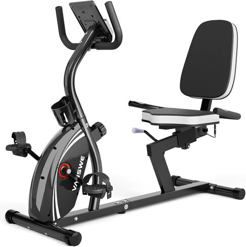 VANSWE Recumbent Exercise Bike for Adults Seniors - Recumbent Bikes for Home with Magnetic Resistance, Bluetooth and App Connectivity, Pulse Sensor in Saudi Arabia