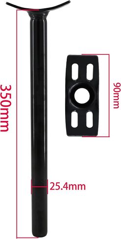 Bike Seat Post φ22.2mm/φ25.4mm*350mm Steel Seat Tube for Unicycle in Saudi Arabia
