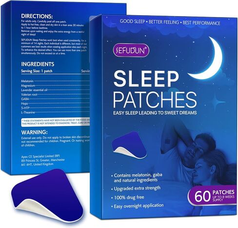 رقعات نوم للبالغين، مجموعة مكونة من 60 رقعة مطورة، سهلة الاستخدام ومريحة in Kuwait