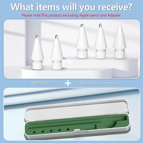 Inesore for Apple Pencil Case with 5 Pcs Replacement Tips (Purple) in Saudi Arabia