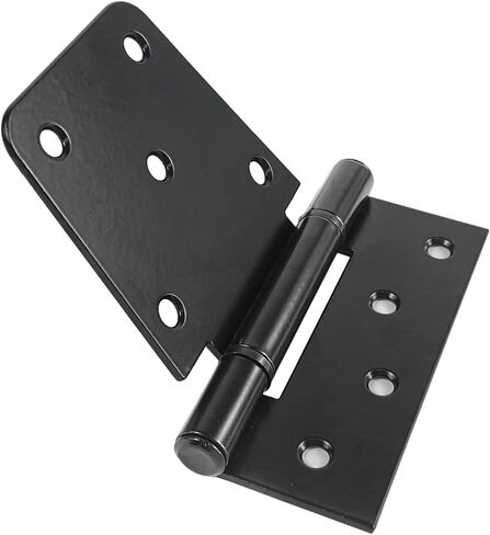 Heavy Duty Gate Hinges 3.5 inch 4 Pack, Black Door Shed Hinges Square Barn Hinges for Shed Barn Wood Fence Gate (Included Screws) in Saudi Arabia