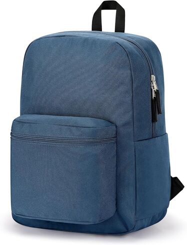 حقيبة ظهر ZORFIN سوداء للسفر للعمل المدرسي: حقيبة كتب خفيفة الوزن للفتيات والفتيان - حقائب ظهر مقاومة للماء للرجال والنساء in Kuwait