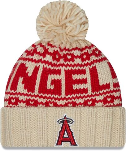 قبعة نسائية من New Era LA Los Angeles Angels باللون البني الرياضي ذات أساور بأساور in Saudi Arabia