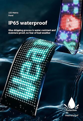 14''x4'', Scrolling led sign for var, USB 5V LED Sign, 20X64 LED Matrix Panel,Business & Store Sign, Bluetooth App Control Programmable Text,Animation for Cars,Taxis,Stores, Indoor,Outdoo,Party, Bar, Hotel, Concert ,Festival sgin in Saudi Arabia