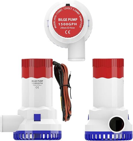 MAKERELE Bilge Pump 1-1/8-Inch Bilge Pump Hose Plumbing Kit Contains 6 FT Premium PVC Hose as well as 2 Hose Clamps and One Thru-Hull Fitting in Saudi Arabia