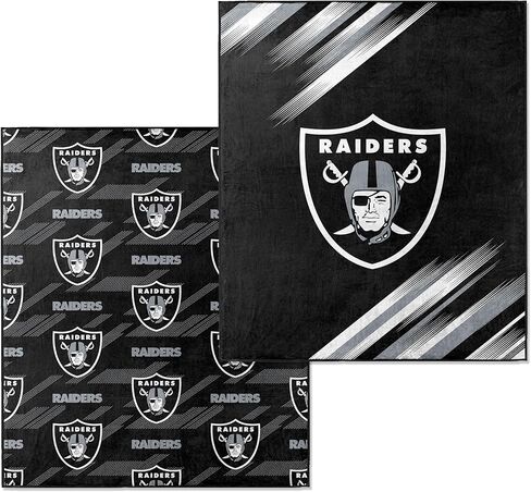 بطانية Northwest NFL Las Vegas Raiders كبيرة الحجم للجنسين للبالغين، مقاس 60 بوصة × 70 بوصة، ناقل حركة in Saudi Arabia