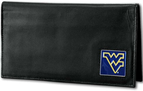 NCAA Siskiyou Sports Fan Shop Virginia Tech Hokies Deluxe Leather Checkbook Cover One Size Black in Saudi Arabia
