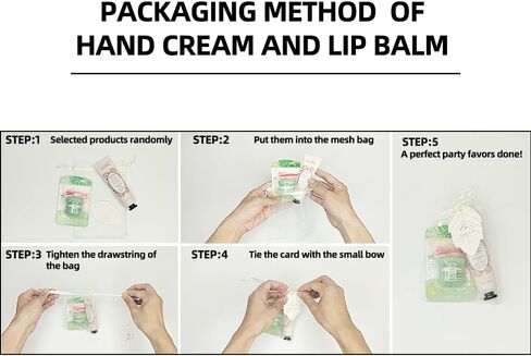 36 PACKS Wedding Hand Cream Lip Balm Bulk Set for Guests, Bridal Shower Favors Include Hand Lotion, Lip Balm, Thank You Tags and Organza Bags (7 flavor) in Saudi Arabia