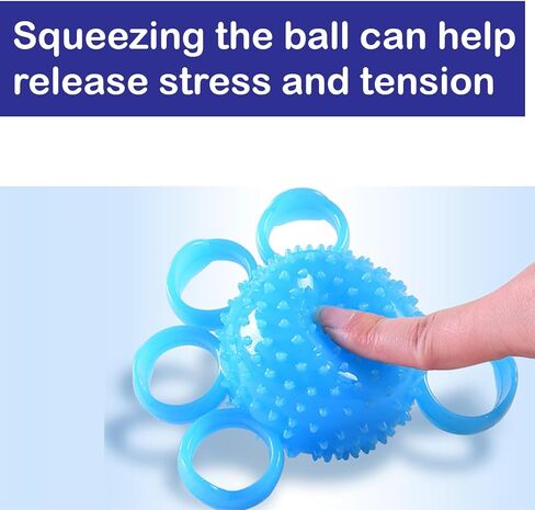 Hand Strengthener Ball Fingers Grip Strengthener Flexiable Stress Relief Squeezer For Hand Therapy Finger Exercise Gadget Ball (1Pcs) in Kuwait