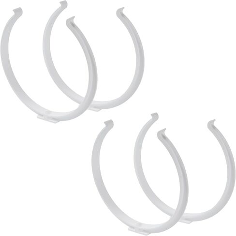 Repa Market 4" Inch Plastic Pipe Support Clamps for Round HVAC Ducts - 2-Pack / 4 Pieces - Wall and Ceiling Mount Brackets - Secure and Lightweight Mounting for Your Ventilation Systems in Saudi Arabia