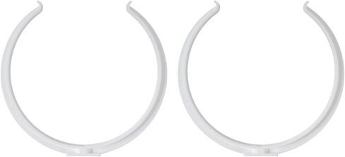 Repa Market 4" Inch Plastic Pipe Support Clamps for Round HVAC Ducts - 2-Pack / 4 Pieces - Wall and Ceiling Mount Brackets - Secure and Lightweight Mounting for Your Ventilation Systems in Saudi Arabia