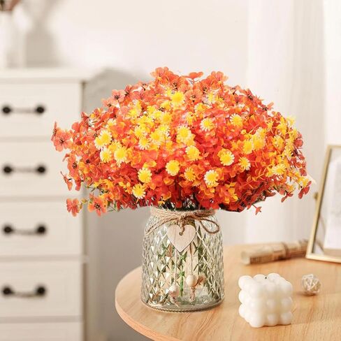 Artificial Flowers Pansies Plants for Outside,10 Bundles Outdoor UV Resistant Fake Silk Pansy,Faux Viola,Garden Porch Window Box Home Wedding Farmhouse Festive Shrub Decor-Without Basket in Kuwait