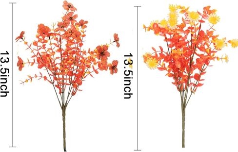 Artificial Flowers Pansies Plants for Outside,10 Bundles Outdoor UV Resistant Fake Silk Pansy,Faux Viola,Garden Porch Window Box Home Wedding Farmhouse Festive Shrub Decor-Without Basket in Kuwait