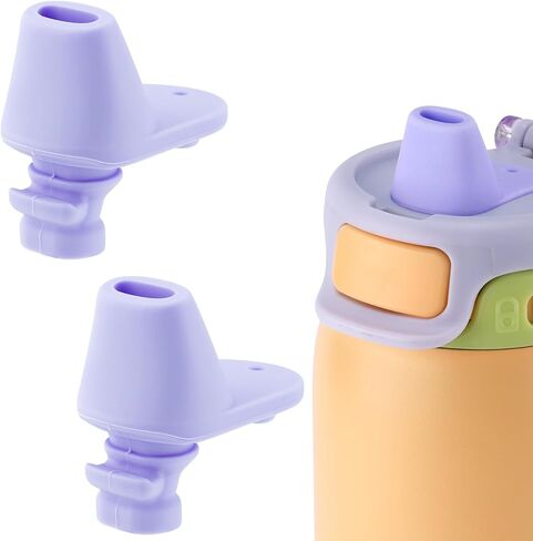 2pcs Spout Replacement for Ello Pop & Fill, 22oz/32oz Silicone Water Bottle Spout No BPA Water Bottle Mouthpiece Replacement Compatible with Ello Pop & Fill (Skin Color) in Kuwait