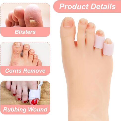 20Pcs Toe Protectors for Women, Silicone Toes Separators, Hammer Toe Straightener, Corn Pads for Toes, Toe Sleeves Protect Toe from Rubbing, Ingrown Toenails, Corns, Blisters in Saudi Arabia