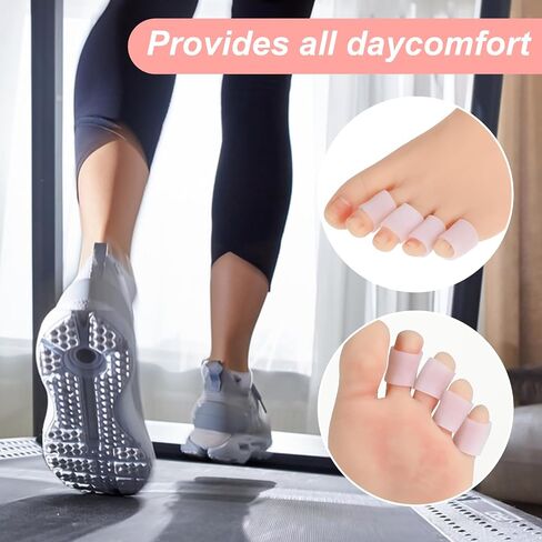 20Pcs Toe Protectors for Women, Silicone Toes Separators, Hammer Toe Straightener, Corn Pads for Toes, Toe Sleeves Protect Toe from Rubbing, Ingrown Toenails, Corns, Blisters in Saudi Arabia