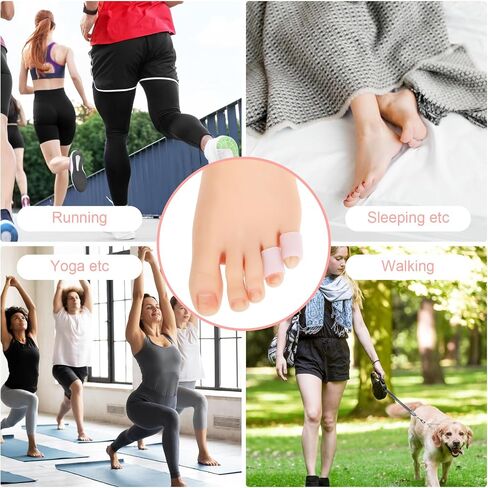20Pcs Toe Protectors for Women, Silicone Toes Separators, Hammer Toe Straightener, Corn Pads for Toes, Toe Sleeves Protect Toe from Rubbing, Ingrown Toenails, Corns, Blisters in Saudi Arabia