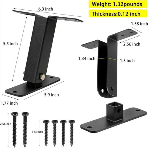 Roof Riser Beam Bracket Kit, Adjustable Heavy Duty Roof Mount Bracket for Wood Patio Cover Pergola Gazebo Canopies in Saudi Arabia