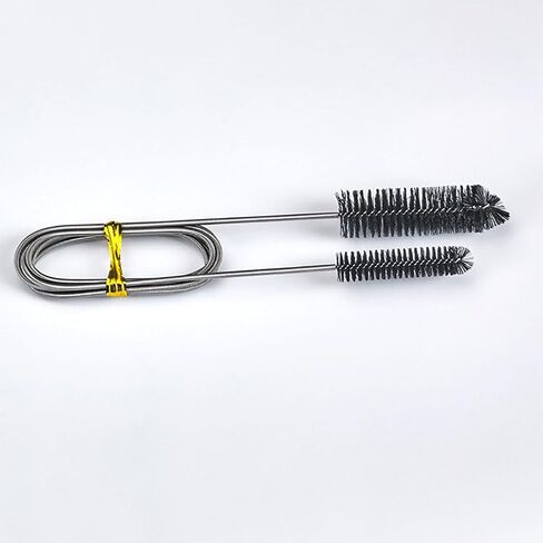 11 Pcs Stainless Steel Pipe Brushes Flexible Drain Double Head Cleaning Brush Straw Cleaner Brushes Long Pipe Cleaners Tube Cleaning Tools in Saudi Arabia