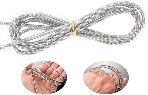 11 Pcs Stainless Steel Pipe Brushes Flexible Drain Double Head Cleaning Brush Straw Cleaner Brushes Long Pipe Cleaners Tube Cleaning Tools in Saudi Arabia