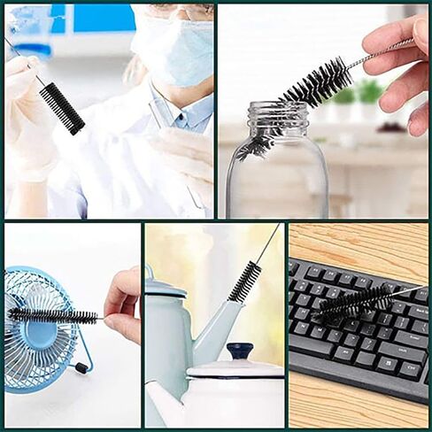 11 Pcs Stainless Steel Pipe Brushes Flexible Drain Double Head Cleaning Brush Straw Cleaner Brushes Long Pipe Cleaners Tube Cleaning Tools in Saudi Arabia