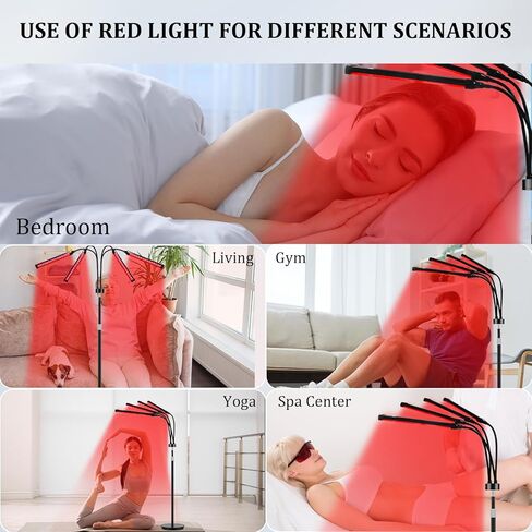 العلاج بالضوء الأحمر للجسم، 180 مصباح LED للعلاج بالأشعة تحت الحمراء تصميم رقاقة 3 في 1، 660 نانومتر و850 نانومتر و940 نانومتر بالقرب من جهاز توقيت الأشعة تحت الحمراء في المنزل in Saudi Arabia