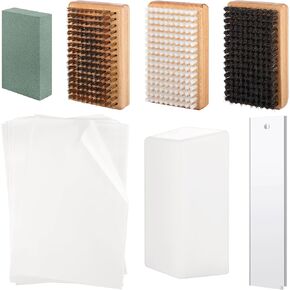 طقم فرشاة شمع التزلج على الجليد من Aodaer 56 قطعة، طقم ضبط لوح التزلج يتضمن فرش شمع عالمية على الجليد ومكشطة حجر غائر و50 ورقة شمع in Kuwait