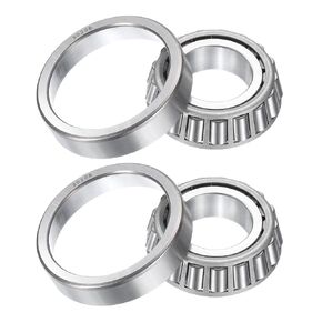 uxcell 2pcs 30206 Tapered Roller Bearing Cone and Cup, 30mm Bore x 62mm OD x 17.5mm Thick, Chrome Steel Taper Bearing Set, ABEC-3