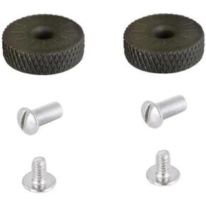 Universal Lighter Replacement Spark Wheel and KD Rivet for Kerosene Lighters in Black 2 Sets