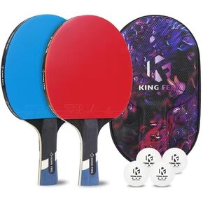 Professional Ping Pong Paddles-Lightweight Carbon Fiber Table Tennis Rackets with 7-Ply Blade, 2.0mm Premium Sponge, ITTF Approved Rubber - for Tournament-Level Performance Table Tennis Paddles