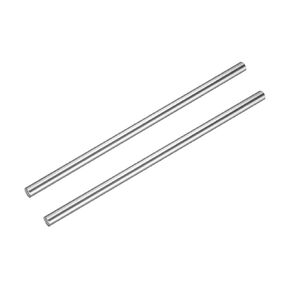 uxcell 2 Pcs Linear Motion Rod Shaft Guide 10mm x 250mm (0.394" x 9.84") Hardened Chrome Plated Steel Linear Rail Rod for 3D Printer, CNC Machine
